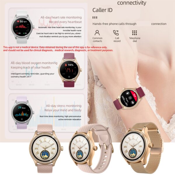 Smart Watch (Answer/Make Calls) for Women with Alexa Built-in, AI Voice, Call Integration, Smartwatch for Android iPhone, 1.38" Activity Tracker with Sleep Monitor, Fitness Tracker, Sleep Monitoring, 100+ Sports Fitness Tracker - Image 4