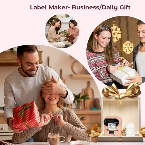 Thermal Label Maker Machine with Tape - Portable Wireless Barcode Label Printer for Small Business, Office, Home, Address, Mini Thermal Priner Compatible with Phone&PC - Image 12