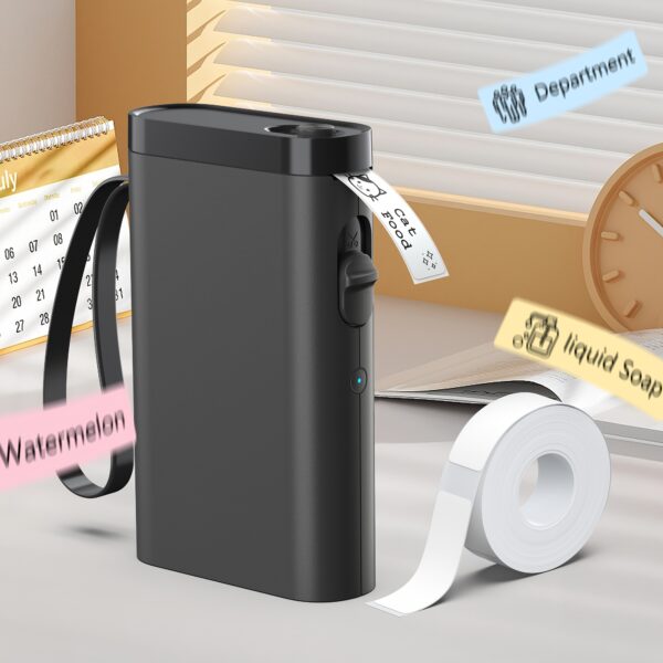Label Maker With 1 Roll Of Label Paper, Portable Wireless Label Printer For Storage, Office, Home, Storage, Sticker Maker Mini Label Maker With Multiple Templates - Image 15