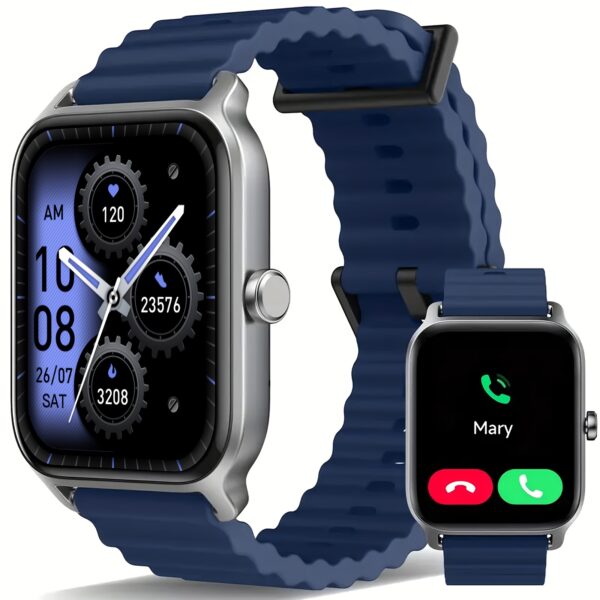 FAWEIO Smartwatch (Answer/Make Calls), 1.8 Inch Smart Watch for Women & Men with 100+ Sports Modes, Fitness Activity Tracker Pedometer, Built-in Alexa, Compatible with Android And iPhone, Perfect Gift for Family And Friends, Suitable for Festival Gift - Image 6