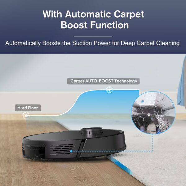 ZCWA M30M30 Robot Vacuum Cleaner, Sweeping Robot, Automatic Charging Intelligent Sweeping Robot Power Application Control Water Tank Wet Robot Vacuum Cleaner Electric Sweeper, Multi-layer Map, Customized Dry And Wet Room Cleaning - Image 7