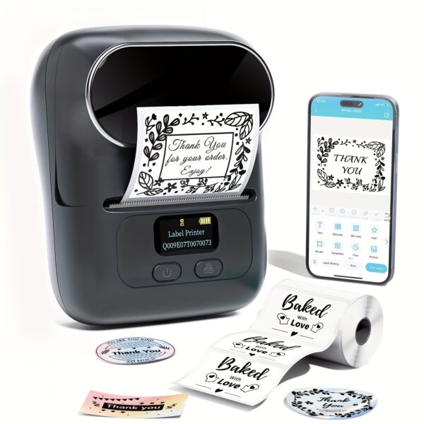 Thermal Label Maker Machine with Tape - Portable Wireless Barcode Label Printer for Small Business, Office, Home, Address, Mini Thermal Priner Compatible with Phone&PC - Image 11