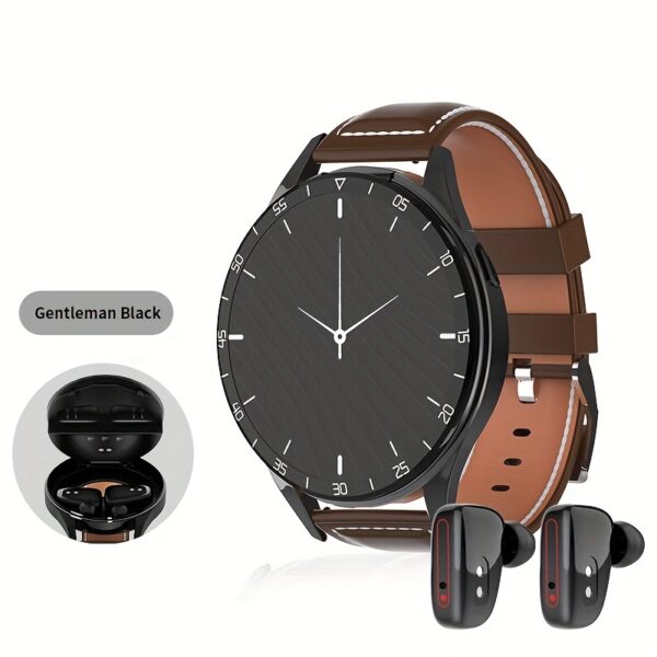 2-in-1 Smart Watch with TWS Earbuds - Long Battery Life, Sleep & Health Monitoring, AI Noise Reduction, Full Touch Screen, Sports Bracelet for Men & Women, for Android & for iPhone, USB Rechargeable, Smart Watch for Android Phones - Image 7