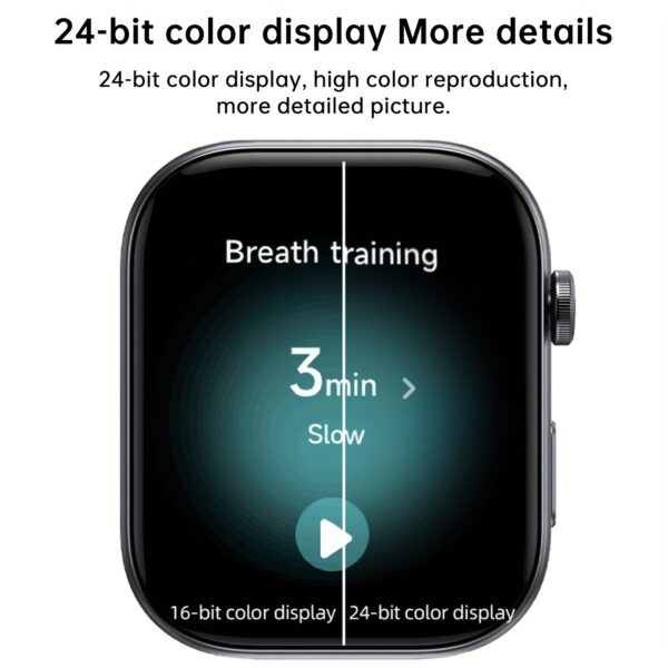 FAWEIO 1pc 1.99 Inch Screen Smart Sports Watch for Men, AI Voice, Smart Fashion Watch, Support 100 Sport Modes, Fitness, Core Training, Hiking, Indoor Cycling, Yoga, Pilates, Incoming Call, Message Notification, Compatible with Android&iPhone - Image 9