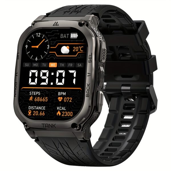 2025 KOSPET M3 Smart Watch Men 480mAh 60 Days Extra-Long Battery Rugged Smartwatches Wireless Call 5ATM IP69K 1.43" AMOLED Always On Display Screen 170+ Sports Modes 6 Smart Recognition Sports Corning Gorilla Glass Multiple Watch Faces 24H Health Monitor AI Assistant Digital Electronic Men'S Smartwatch Compatible For Android IPhone - Image 3