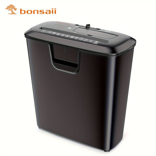 8-Sheet Strip-Cut Paper Shredder For Home Office, Handles CDs And Credit Cards, Overheat Protection, 3.4-Gallon Wastebasket
