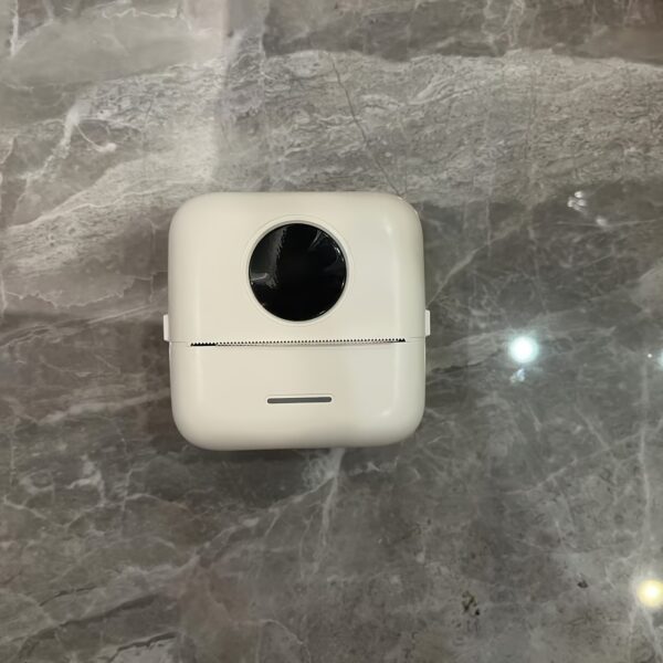 Compact Portable Thermal Printer - Photo & Label Printing, Inkless Doodle, USB Rechargeable, White Body, Ideal for Office Use, Label Maker | Sleek White Design | USB Rechargeable Printer