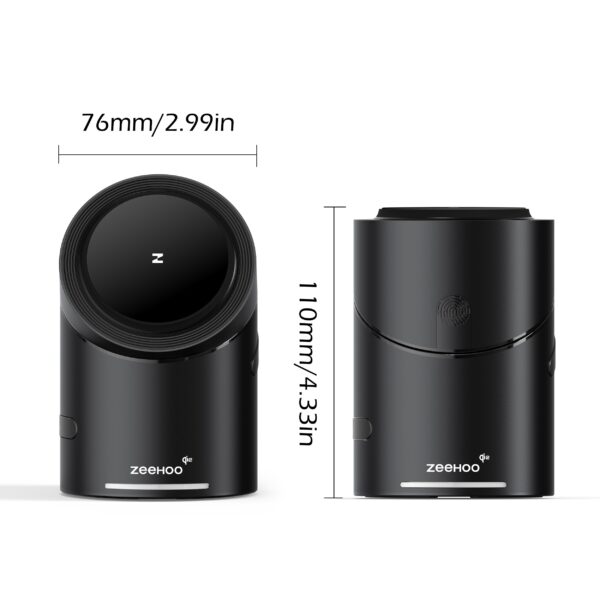 ZEEHOO CylinTrick-R 3-in-1 Wireless Charging Station - 15W Qi2 Fast Charge for iPhone (16/15/14/13/12), Smart Watch & for Airpods with 30W Adapter Included for Lab - Image 2