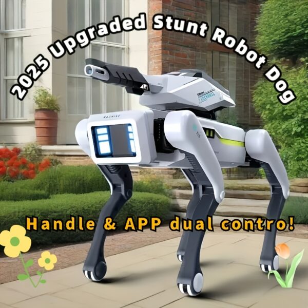 New Upgraded Model Smart Robot Dog -Application Control, AI Voice Activation, 18 Skills (Kung Fu, Dance, Swimming), USB Charging, Wireless Remote Control, Stylish Futuristic Design, Perfect for Gift Giving and Daily Entertainment - Image 7