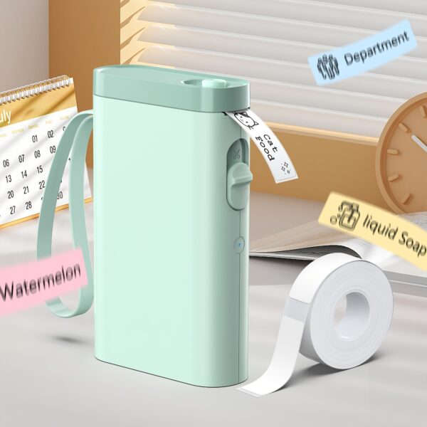 Label Maker With 1 Roll Of Label Paper, Portable Wireless Label Printer For Storage, Office, Home, Storage, Sticker Maker Mini Label Maker With Multiple Templates - Image 17
