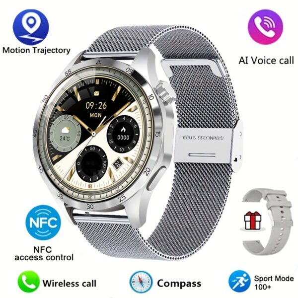 2025 New NFC Smart Watch For Men GPS Motion Trajectory 360*360 HD Screen AI Voice Wireless Call Smartwatch Sports Watch For Men Father'S Day Gift - Image 13