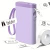 Label Maker With 1 Roll Of Label Paper, Portable Wireless Label Printer For Storage, Office, Home, Storage, Sticker Maker Mini Label Maker With Multiple Templates