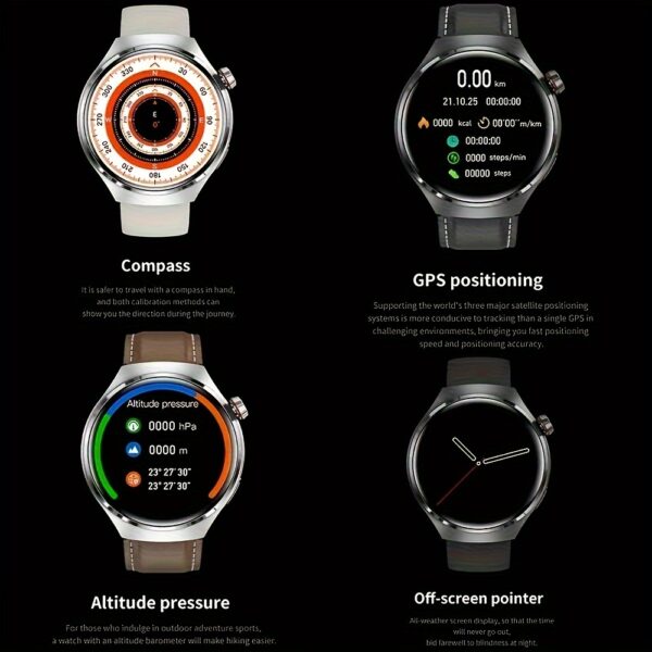 2024 New Men's Smart Watch Wireless Call AMOLED 1.53-inch HD Large Screen Outdoor Sports Fitness Multi sport Mode AI Voice Assistant Smart Watch NFC - Image 8
