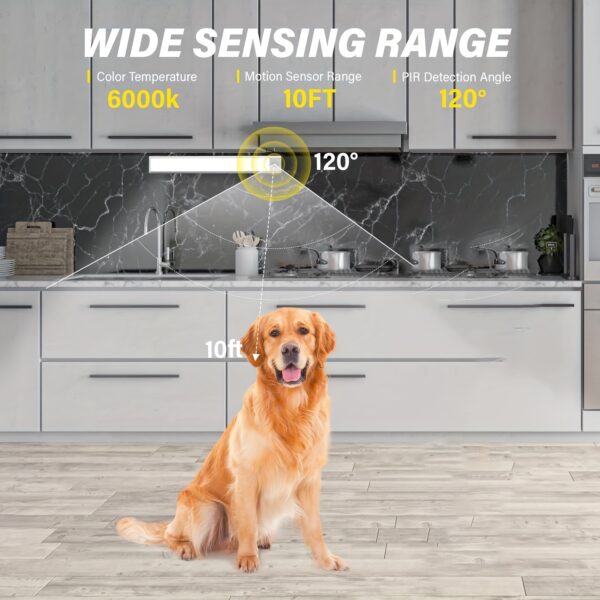 4/2pcs Motion Sensor Under Cabinet Lights, 3 Color Temperatures Wireless USB Rechargeable Night Light, Indoor Closet Lights, Stick-On Anywhere Magnetic Under-Counter Light Fixtures For Kitchen Cabinet Wardrobe Cupboard Stairs, Available In 2pcs. - Image 14