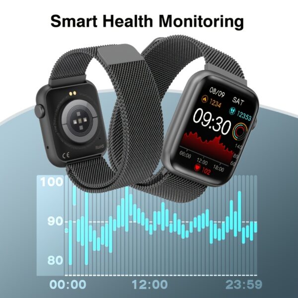 EarlySincere Smartwatch for Men & Women - HD 1.9" Touch Screen, Call/Answer Function, Fitness Tracker with AI Assistant, Silent Alarm, Remote Photo Control, Music Playback, Sedentary Reminder, Hydration Alert, Weather Display - for Android & iOS, Best Gift - Image 5