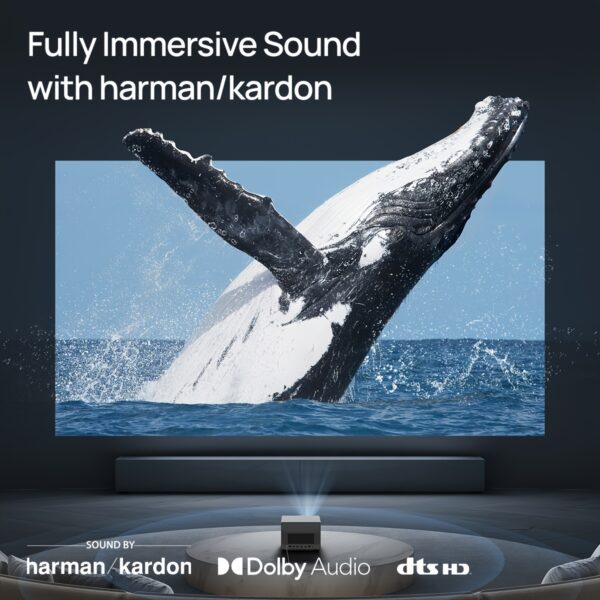 XGIMI HORIZON Ultra 4K Projector - 100" + Dolby Vision, Dual Light, ISA 3.0, 2300 ISO Lumens, Android TV 11, 2x12W Harman Kardon, Optical Zoom - Sleek Beige Home Theater Projector for Modern Living Rooms - Image 5