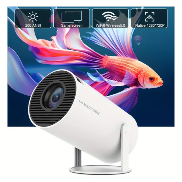 Magcubic Screen Mirroring System Projector HY300Pro US Plug Hi-chip A3100 200ANSI 1280*720P Dual Wifi Home Theater Portable Mini Projector