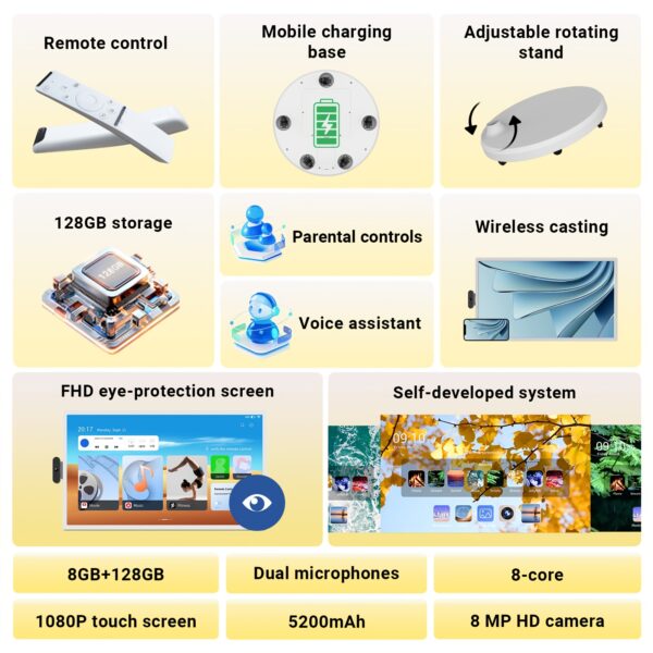 Apolosign 32 Inch FHD Smart Portable TV Gen1, 8+128GB, Giant Tablet On Wheels, Gaming Monitor, Interactive Display, LCD Monitor, Digital Signage, Built-in Battery, Smart Screen - Image 4