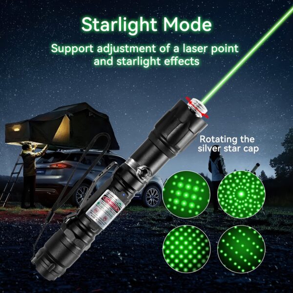 Green Laser Pointer with USB charging Cable, Laser Pointer, Laser pointer for Indoor Meetings, Tactical Long Range Laser Flashlight. - Image 5