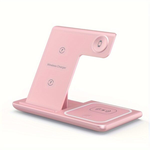 Foldable 3 in 1 fast charging station, 15W Wireless Charger Stand for iPhone 15, 14, 13, 12, 11/Pro/Max/Mini/Plus, X, XR, XS/Max, SE, 8/Plus, suitable for iWatch 1-9, suitable for Airpods 3/2/Pro - Image 7