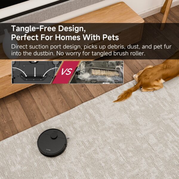 Smart Robot Vacuum And Mop Combo with Precision Mapping, Powerful Suction, Intelligent Navigation, Compatible with Alexa, Wi-Fi Connectivity, Rechargeable Lithium Battery, Automated Floor Care - Image 5