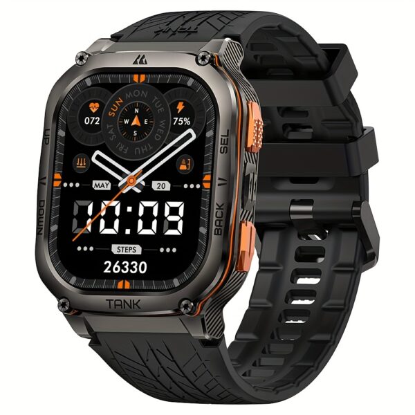 2025 NEW KOSPET M3 Ultra GPS Smart Watch For Men Compass Altimeter Barometric Pressure 6 Satellite Positioning Systems 470mAh 60 Days Extra-Long Battery Stainless Steel Body Rugged Smartwatches Wireless Call 5ATM IP69K 1.43" AMOLED Always On Display Screen 170+ Sports Modes 6 Smart Recognition Sports Corning Gorilla Glass Multiple Watch Faces 24H Health Monitor AI Assistant Digital Electronic Men'S Smartwatch Compatible For Android IPhone - Image 3