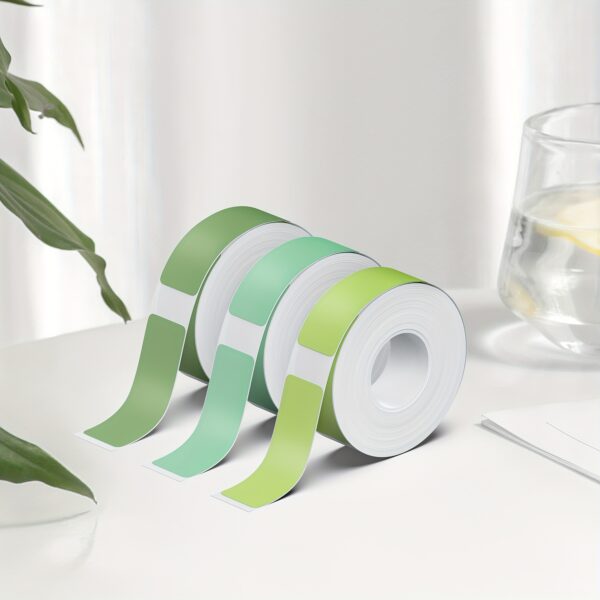 P31S label printer/label paper1roll or 3rolls, portable label machine with wireless connection and multiple templates, fast file system output, various colors of label paper suitable for printing address, logo, clothing labels in offices and homes - Image 14