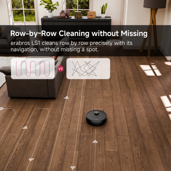 Smart Robot Vacuum And Mop Combo with Precision Mapping, Powerful Suction, Intelligent Navigation, Compatible with Alexa, Wi-Fi Connectivity, Rechargeable Lithium Battery, Automated Floor Care - Image 4