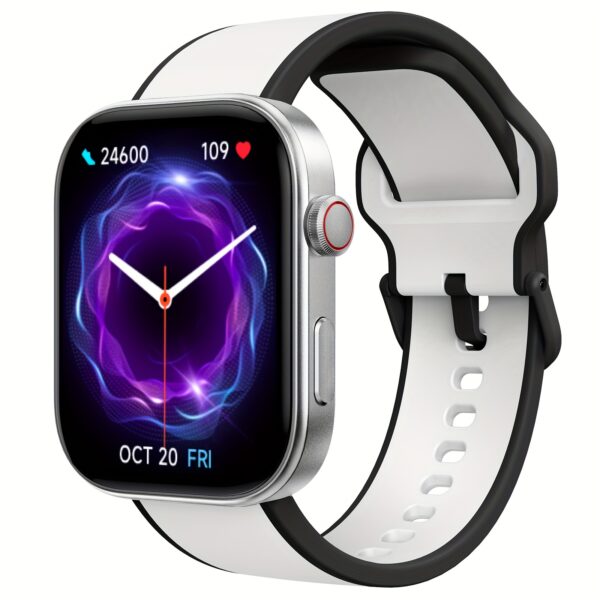 FAWEIO 1pc 1.99 Inch Screen Smart Sports Watch for Men, AI Voice, Smart Fashion Watch, Support 100 Sport Modes, Fitness, Core Training, Hiking, Indoor Cycling, Yoga, Pilates, Incoming Call, Message Notification, Compatible with Android&iPhone - Image 7