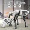 New Upgraded Model Smart Robot Dog -Application Control, AI Voice Activation, 18 Skills (Kung Fu, Dance, Swimming), USB Charging, Wireless Remote Control, Stylish Futuristic Design, Perfect for Gift Giving and Daily Entertainment
