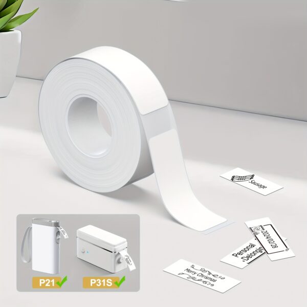 P31S Mini Green Label Maker W/ 14x40mm Label Tape Only, Label Maker with Multiple Templates for Organizing Your Home Or Creating Holiday Cards, Supports Portable Wireless And USB Charging, Compatible with IOS And Android, Fresh And Cute Label Maker (3 Individual Products) - Image 3