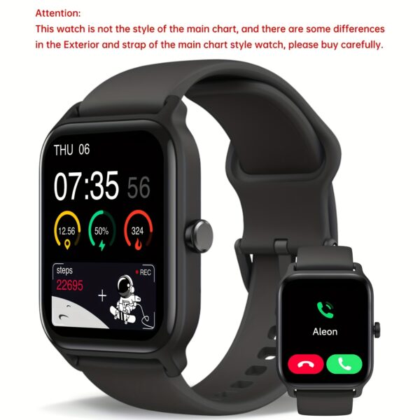 FAWEIO 1pc 1.99 Inch Screen Smart Sports Watch for Men, AI Voice, Smart Fashion Watch, Support 100 Sport Modes, Fitness, Core Training, Hiking, Indoor Cycling, Yoga, Pilates, Incoming Call, Message Notification, Compatible with Android&iPhone - Image 3