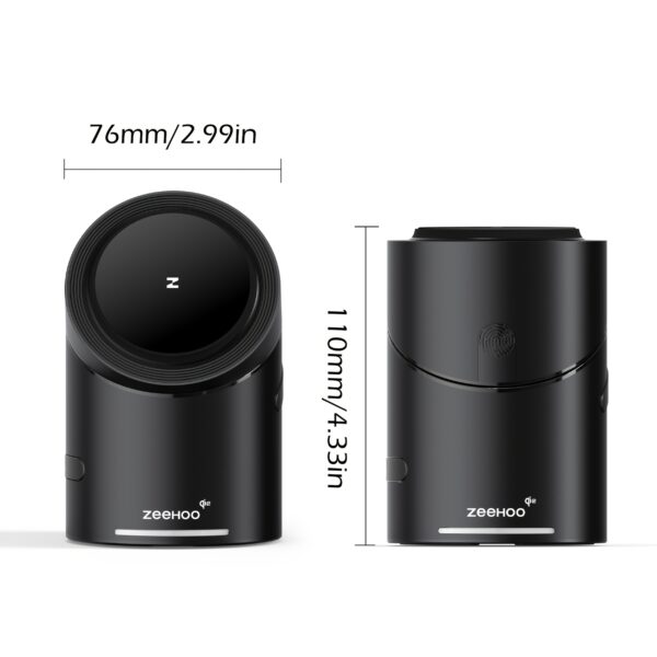 ZEEHOO 3-in-1 Charger – Fast Wireless Charging for iPhone 16-12, & Apple Watch. Features Qi2 15W Wireless Charging for Faster, More Efficient Power Delivery. Auto-Rotating Stand Supports Both Landscape and Portrait Modes. Includes 30W Adapter - Image 2