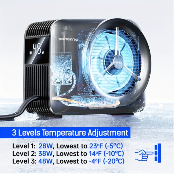 Magnetic 2-in-1 Phone Cooler & Wireless Charger Universal Liquid Cooling System with Silent Fan for iPhone 12-16 Plus/Pro Max, Efficient Cooling Down to -20 Celsius, 15W Fast Charging, Compact Design - Image 4