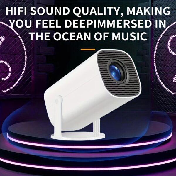 Native Resolution 1280x720P, Portable Wireless Smart Projector, Supports 4K Video Decoding, Mini Projector, Home Theater Projector, Auto Keystone, 180° Rotation, HiFi Speaker, Gaming And Entertainment - Image 9