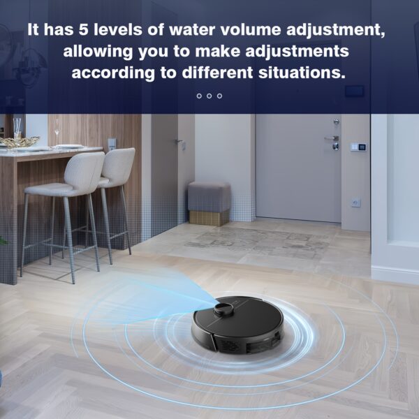 ZCWA M30M30 Robot Vacuum Cleaner, Sweeping Robot, Automatic Charging Intelligent Sweeping Robot Power Application Control Water Tank Wet Robot Vacuum Cleaner Electric Sweeper, Multi-layer Map, Customized Dry And Wet Room Cleaning - Image 4