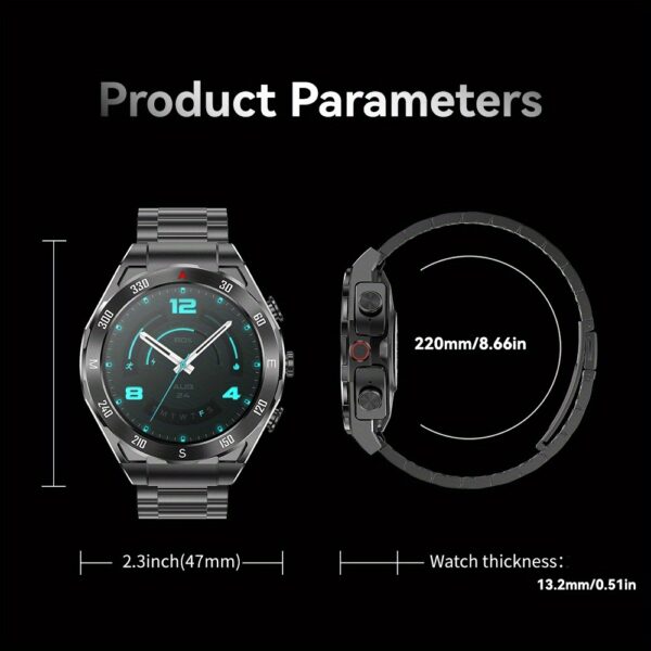 2025 New Smart NFC Watch, TWS 2-in-1 Wireless Dual Earphones Sports Smart Watch, 1.43-inch 466 * 466 HD Screen, Wireless Call, AI Voice Assistant, Multiple Exercise Modes, Fitness Tracker, Men'S Fashion Sports Watch, Men'S Gifts - Image 2