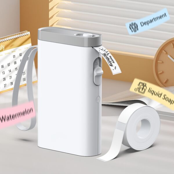 Label Maker With 1 Roll Of Label Paper, Portable Wireless Label Printer For Storage, Office, Home, Storage, Sticker Maker Mini Label Maker With Multiple Templates - Image 9