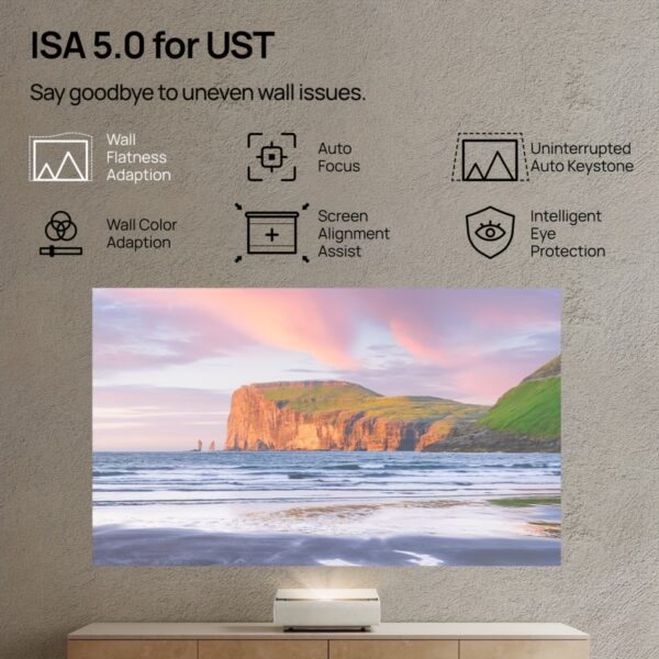 XGIMI AURA 2 2024 NEW UST Laser Projector, Dolby Vision, IMAX Enhanced, 2300 ISO Lumens, 1, 000, 000:1 Dynamic Contrast Ratio, 0.177:1 Throw Ratio, Intelligent Screen Adaption, 60W Harman Kardon, GIMI - Image 5