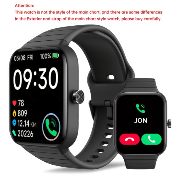FAWEIO Smart Watch For Men Women Wireless Call, 1.95" Smartwatch with 100+ Sport Modes, Fitness Activity Tracker Pedometer, Built-in Alexa, Compatible With Android And for iphone, Perfect Gift For Family And Friends - Image 5