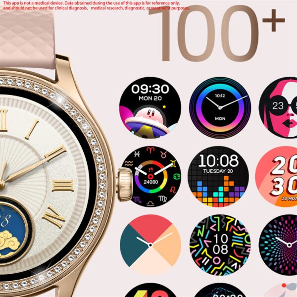 Smart Watch (Answer/Make Calls) for Women with Alexa Built-in, AI Voice, Call Integration, Smartwatch for Android iPhone, 1.38" Activity Tracker with Sleep Monitor, Fitness Tracker, Sleep Monitoring, 100+ Sports Fitness Tracker - Image 6