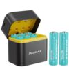PUJIMAX 8pcs Rechargeable 1.5V 3400mWh AA Lithium Batteries with Fast Charging Box, Constant Output Li-ion Double A Batteries Cycle Times up to 1200x, Smart Charging Set with MCU Intelligent Chip for Xbox Controller, Electronics, Household, Office Devices, Ideal Gift
