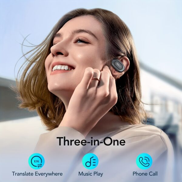 AI Wireless Translation Earbuds-144 Language Translator Earbuds-5.4 Music Headphone with Travel Charging Case-Smart Translation Device-Perfect Gift for Business Travelers & International Communicators - Image 6