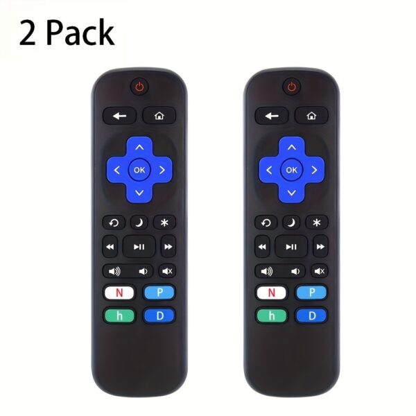 2023 Roku Remote Control with Infrared Sensor, Compatible with 18 Devices, Ergonomic Design, Numeric Keypad, Navigation & Media Controls, Battery-Powered (Not for Stick/Box Use), Media Control Device | Straightforward Layout | Clear Button Markings - Image 5
