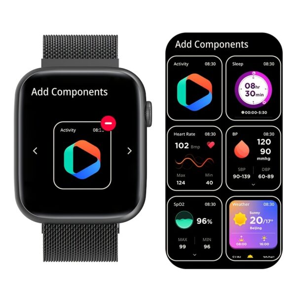 EarlySincere Smartwatch for Men & Women - HD 1.9" Touch Screen, Call/Answer Function, Fitness Tracker with AI Assistant, Silent Alarm, Remote Photo Control, Music Playback, Sedentary Reminder, Hydration Alert, Weather Display - for Android & iOS, Best Gift - Image 9