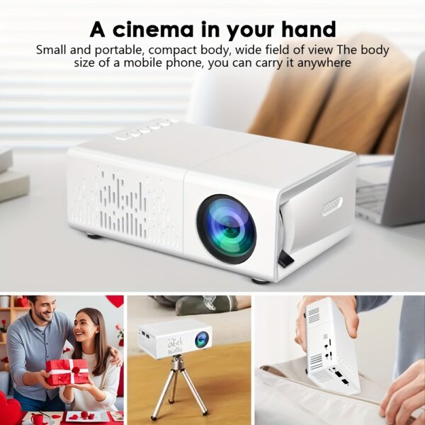 2025 New Mini Home Theater HD Projector, American Plug, Remote Control, Support Smartphone Screen Sharing, Compatible with Smartphone/USB Interface, for Indoor, Office Use - Image 12