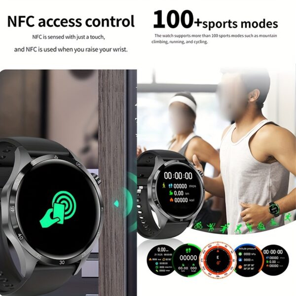 2025 New NFC Smart Watch For Men GPS Motion Trajectory 360*360 HD Screen AI Voice Wireless Call Smartwatch Sports Watch For Men Father'S Day Gift - Image 14