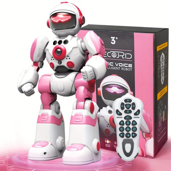 FUUY Children's Toy Robot, Programmable Robot, Remote Control Intelligent Reply, Walking And Dancing Robot, Adjustable Volume, Magical Voice Robot, Birthday Gift - Image 4