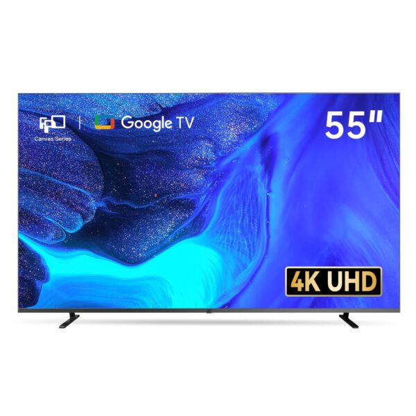 55 Inch Google TV Smart TV 4K UHD with HDR 10 & Vision/Atmos, Built-in Chromecast & Google Play, MEMC, Voice Remote, Stream Live TV - Canvas Series CG55-C1 (2025 Model), Home Entertainment | Modern Design | Highresolution Display - Image 3