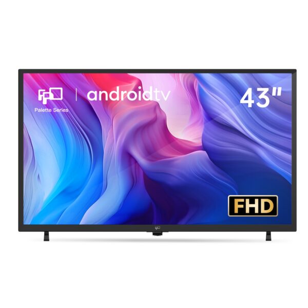 FPD 43 Inch Smart Android TV Full HD 1080p LED TV Frame Flat Screen Television With Google Cast Streaming Live Ultra Thin With WiFi Android TV (Palette Series CA43-P3 2025 Model)